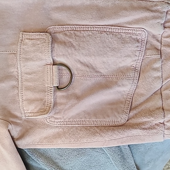 Pink Leather Waist Length Jacket - Picture 3 of 6